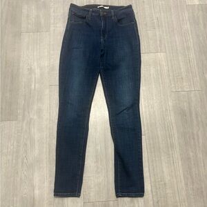 Levi Strauss 721 High Rise Skinny Jeans Womens Juniors Size 29 X 30 Denim Pants